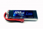 Bateria de LiPo 2S 7,4V 2250mAh 25C soft case plugue Deans