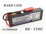 Bateria Lipo Turnigy 5000mah 2s 7.4v 60-120c Hardcase Top