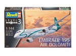 Kit Revell Avião Embraer 195 Air Dolomiti 1/144 - 04884