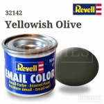Tinta Revell para plastimodelismo Esmalte sintético Amarelo Oliva - 14ml - 32142